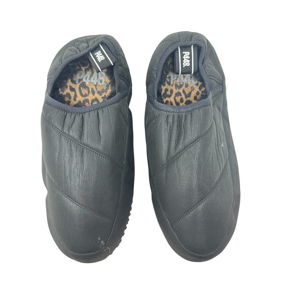 P448 Laby Slip-On Sneaker Black Fur Trim Size 40‎ US 9.5-10